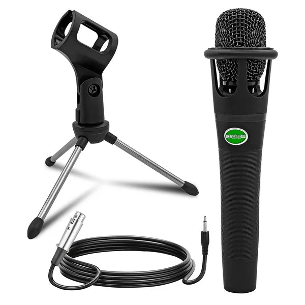 5 CORE XLR Dynamic Metal Mic Audio, Ideal For Singing, Captures Source Sound, Sturdy & Durable, Includes XLR Cable