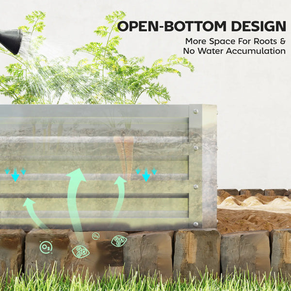 Raised Garden Bed With PE Greenhouse - view 2