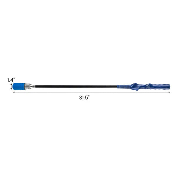 Portable Fiberglass Golf Swing Stick, Improve Grip & Shot Accuracy Golf Warm-Up Tool For Beginners & Pros-Blue - view 3