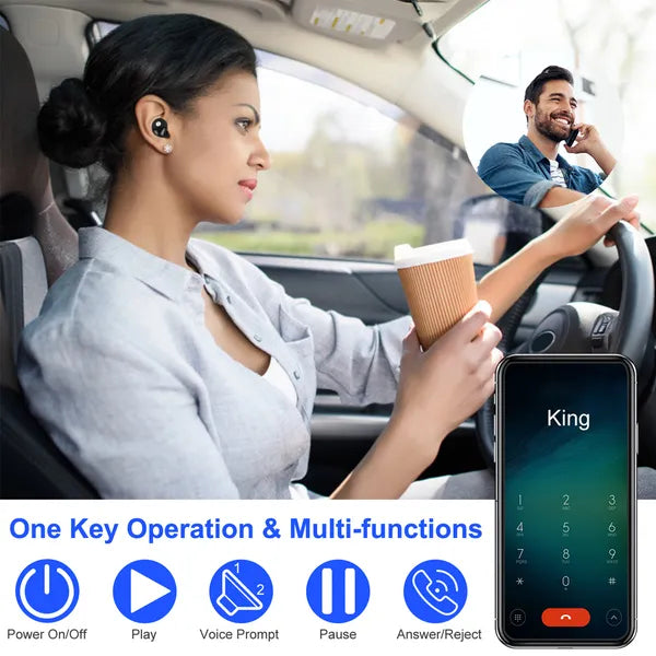TWS True Wireless V4.2 Earbuds IPX4 In-ear Stereo Earphone Hands-free Deep Bass Earpiece - view 3