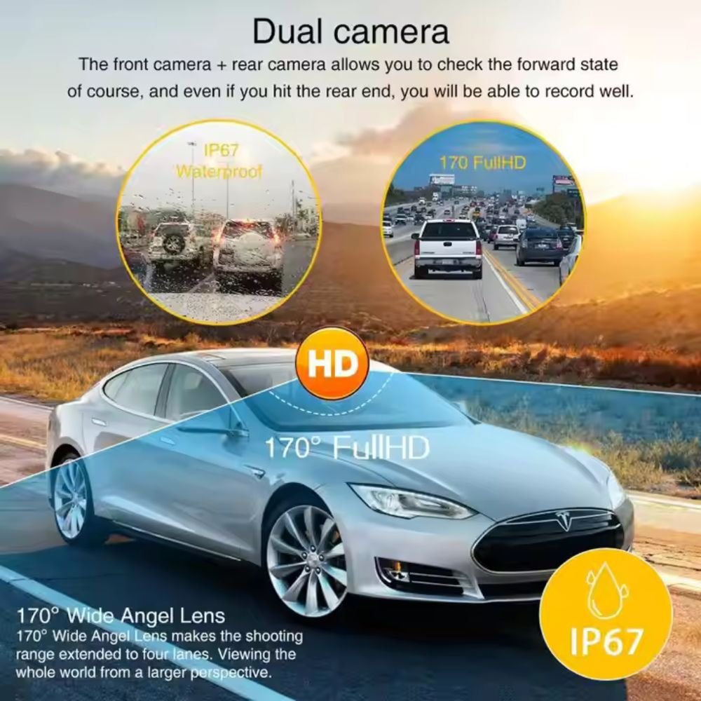 Dashcam dual Full HD 1080P