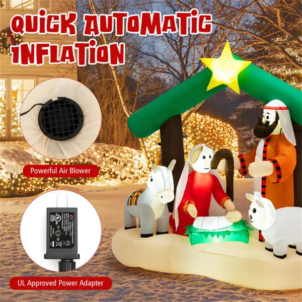 6.7 Feet Christmas Decoration With LED Lights