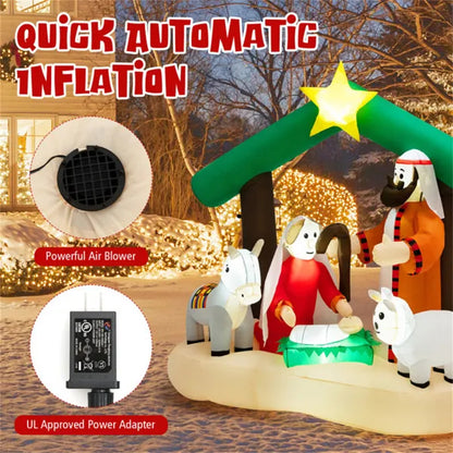 6.7 Feet Christmas Decoration With LED Lights
