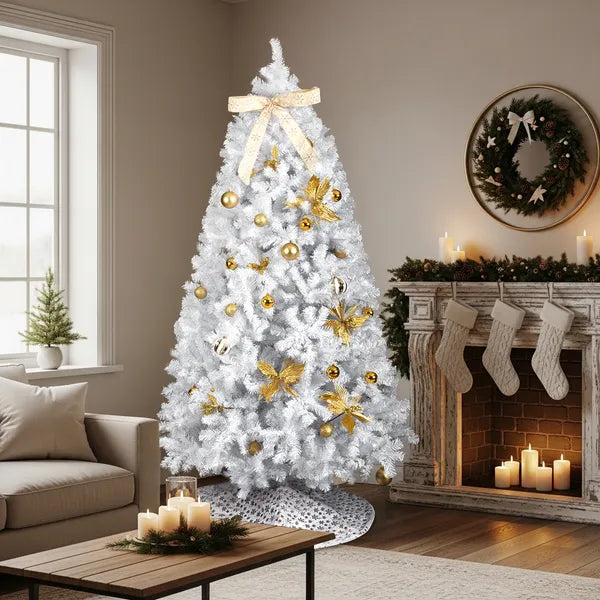 7.5 FT Artificial Christmas Tree With DIY 400 Warm White LED Lights - view 2