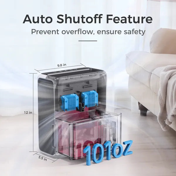 3L Dehumidifier, Electric Dehumidifier For 20m2 Home, Dual Peltier Technology, 30dB Ultra Quiet For Bedroom - view 2