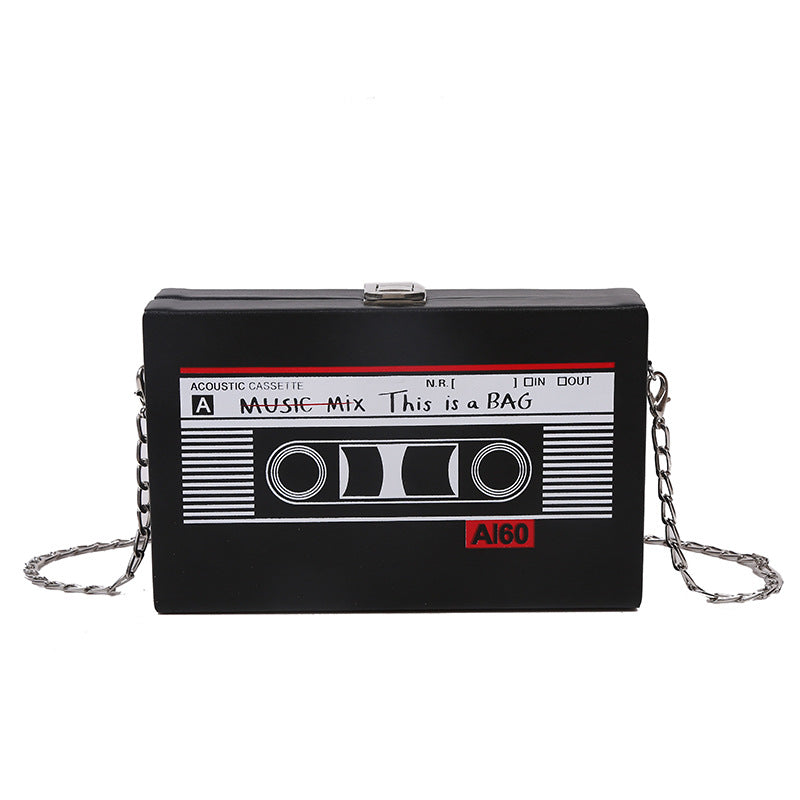 Women's Bag Creative Tape Chain Crossbody Box Bag - view 7
