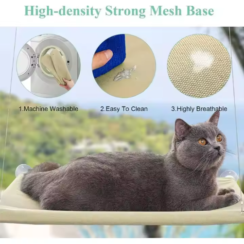 US LOCAL STOCK Hiphoppet Best Selling Washable Window-Mounted Sucker Cat Hammock Cat Nest Seat Elaxing Spot To Lounge - view 2
