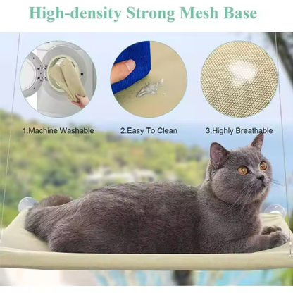 US LOCAL STOCK Hiphoppet Best Selling Washable Window-Mounted Sucker Cat Hammock Cat Nest Seat Elaxing Spot To Lounge - view 2