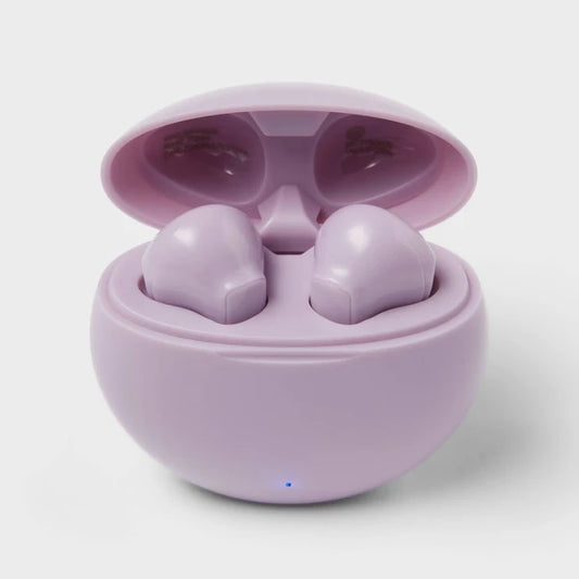 Wireless Bluetooth Earbuds Pastel Lavender: True Wireless, 5-Hour Charge