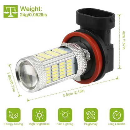 2PCS 800lm LED Fog DRL Light Bulb IP65 Water - view 4