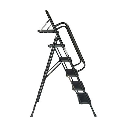 Step Ladder, Folding Step Stool With Wide Anti-Slip Pedal, Sturdy Steel Ladder, Convenient Handrail, Lightweight - view 7