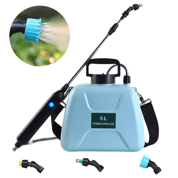 5L/1.3Gallon Electric Plant Sprayer Automatic Plant Sprayer Telescopic Garden Handheld Sprayer With 3 Spray Spouts