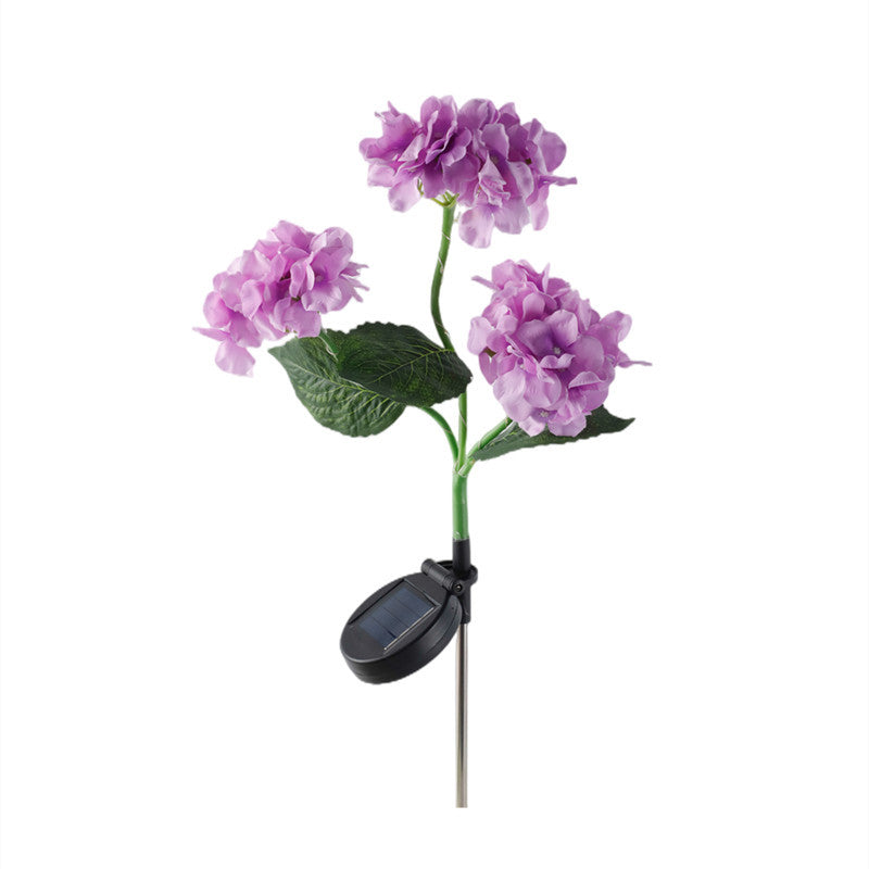 Solar Hydrangea Lights Floor Outlet Outdoor Garden Decorative Lights - view 5