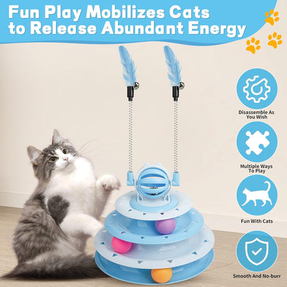 Cat Toys For Indoor Cats Kitten Toys Interactive Cat Toy Cat Puzzle Toy Cat Ball Toy - view 9