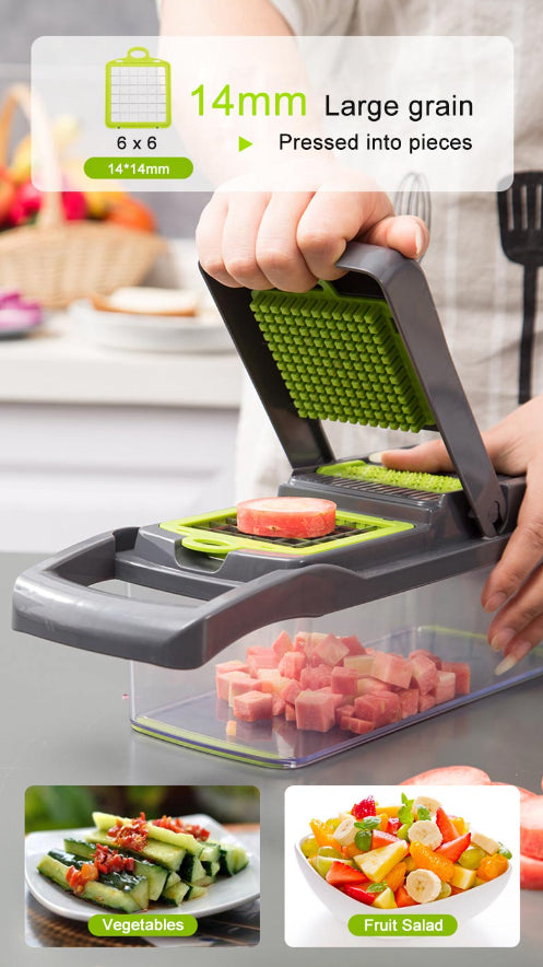 15-In-1 Vegetable Fruit Chopper Cutter Food Onion Veggie Dicer Slicer Kitchen - view 4