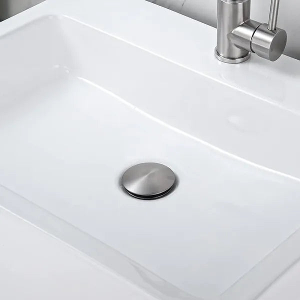 Bathroom Sink Drain Without Overflow, Vessel Sink Lavatory Vanity Pop-Up Drain Stopper, 304 Stainless Steel - view 3