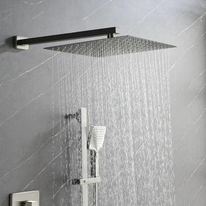 Shower System with Shower Head, Hand Shower, Slide Bar, Bodysprays, Shower Arm, Hose, Valve Trim, and Lever Handles - view 5