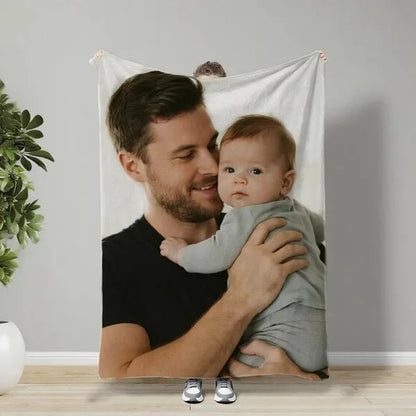 Custom Blankets Flannel With Photo Upload For Mother's Day - Must Upload The Image - view 3