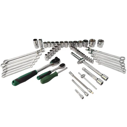 61-Piece Mechanics Tool Set, Socket Tool Set - Including Ratchet Set Metric Drive Socket Wrenches Set - view 2