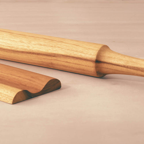 Teak Wood Belan With Stand Set - view 4