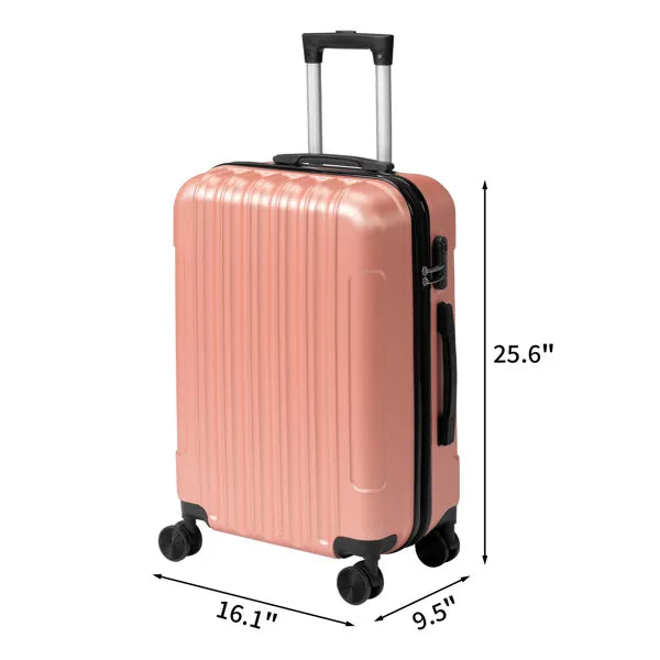 Three-in-one Textured Matte Finish, Non-TSA Lock, 28-inch Detachable Wheels, ABS Trolley Case, 20in, 24in, 28in ABS - view 4