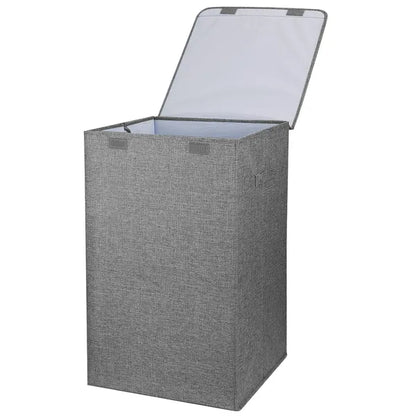Foldable Laundry Hampers Washing Clothes Laundry Basket With Lid Handles Storage Organizer