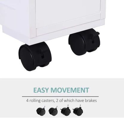 Bathroom Side Storage Cabinet - White - view 7