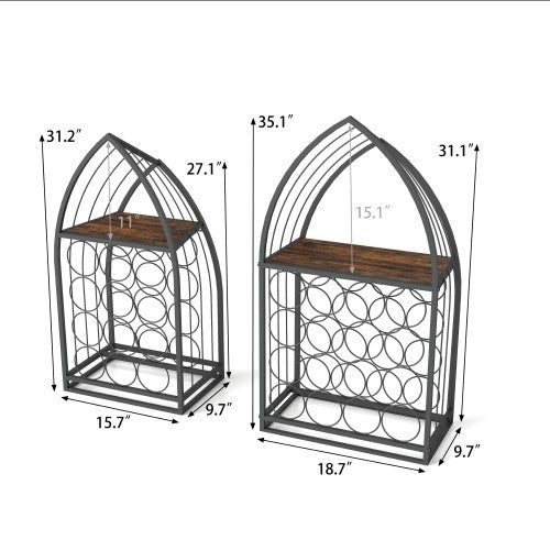 Household Universal Simple Two-piece Sailboat Shaped Wine Cabinet Rack - view 4