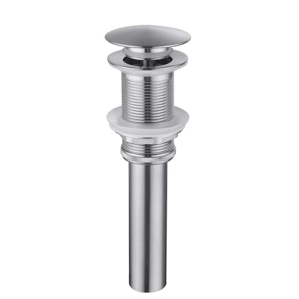 Bathroom Sink Drain Without Overflow, Vessel Sink Lavatory Vanity Pop-Up Drain Stopper, 304 Stainless Steel - view 4