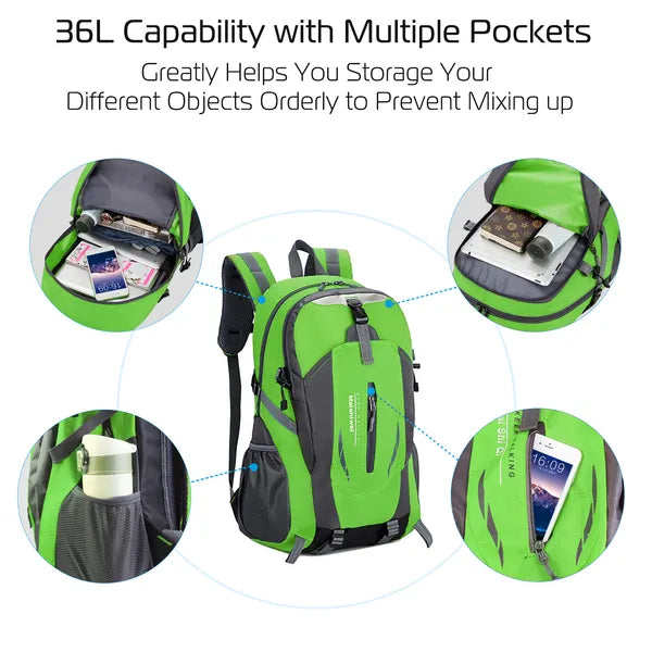 36L Outdoor Backpack Waterproof Daypack Travel Knapsack For Hiking Camping Picnic Travel School Spring Summer - view 8