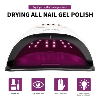 UV LED Nail Lamp,280W Nail Curing Lamps For Gel Polish With Automatic Sensor 4 Timer Setting,Led Nail Dryer - view 2
