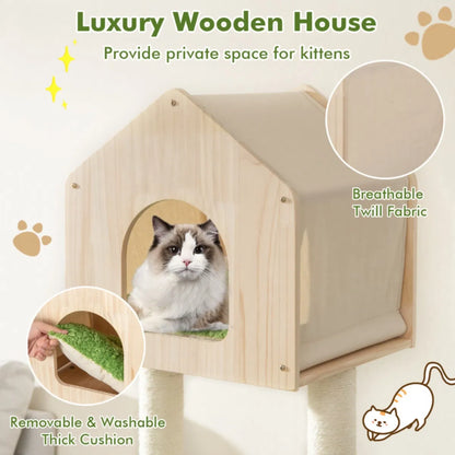 5 story Cat tree, Cat Villa - view 4