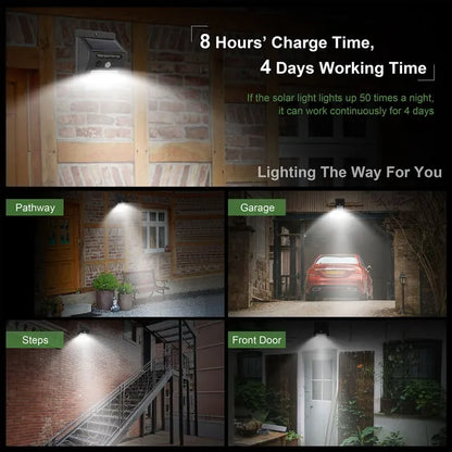 Solar Light 20 LEDs Outdoor PIR Motion Sensor Lights IP65 Waterproof 120 Degree Sensing Wide Angle Lighting - view 3