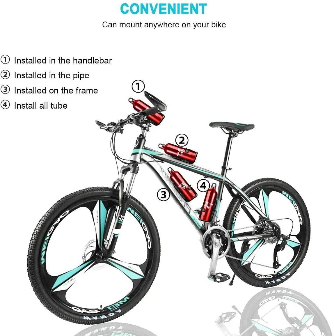 2 Packs Bike Water Bottle Cages Bicycle Lightweight Aluminum Alloy Bottle Holder - view 9