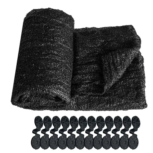 6.5ft*12ft Black Sunshade Netting Fabric With High-strength UV Protection, Perfect For Plant Protection.
