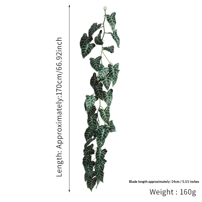 Artificial Rattan Green Plants, Rattan Piping Decorations Vines - view 6