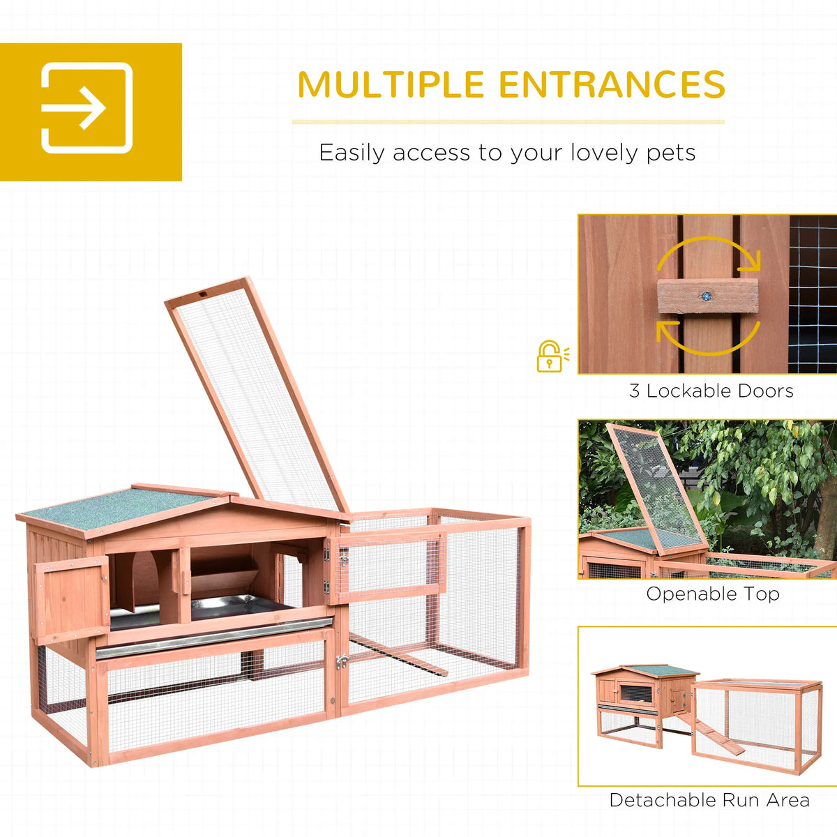 Rabbit Cage Outdoor, Rabbit House - view 5