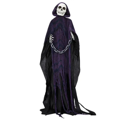 6ft Halloween Decorations Outdoor Life Size Animatronics Grim Reaper With Chain - view 2