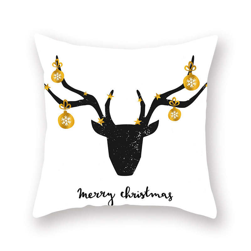 Home Golden Christmas Pillow Cover - view 3