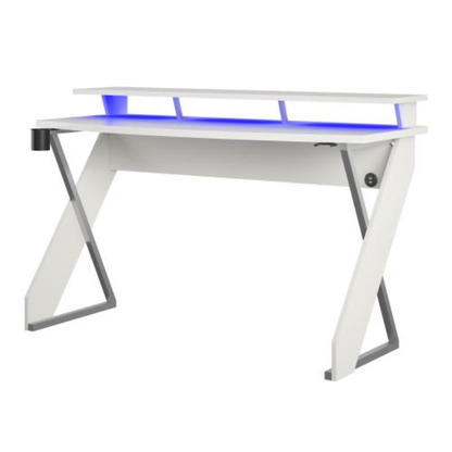 Xtreme Gaming Desk With Riser, White - view 5
