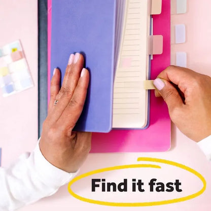 Pastel Sticky Flags 100ct - Adhesive Page Markers For Books & Documents - view 4