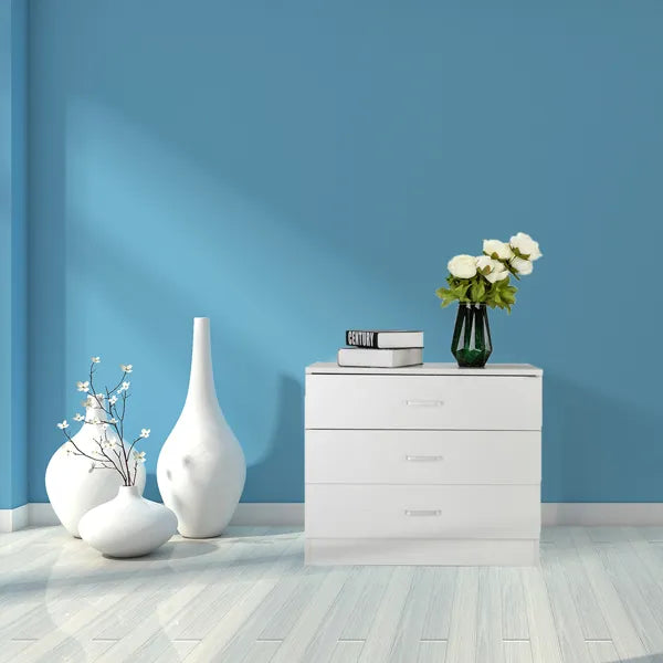 Wood Simple 3-Drawer Dresser White - view 3