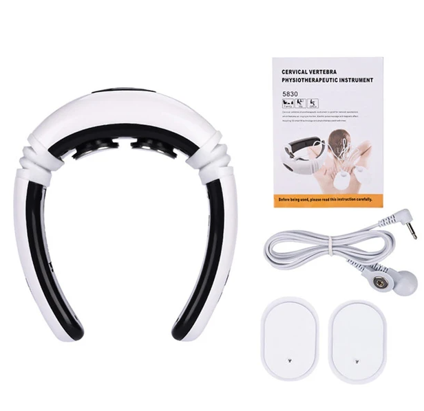 Electric Cervical Pulse Neck Massager Muscle Relax Massage Magnetic Therapy US - view 3