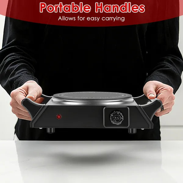 Electric Single Burner Portable Heating Hot Plate Stove Countertop RV Hotplate With 5 Temperature Stepless Adjustments - view 5