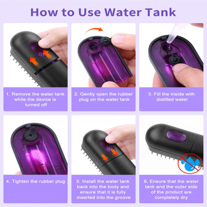Hair Straightener Brush, Ionic Plus Steam Straightening Brush For Smooth, Anti-frizz Hair - view 4