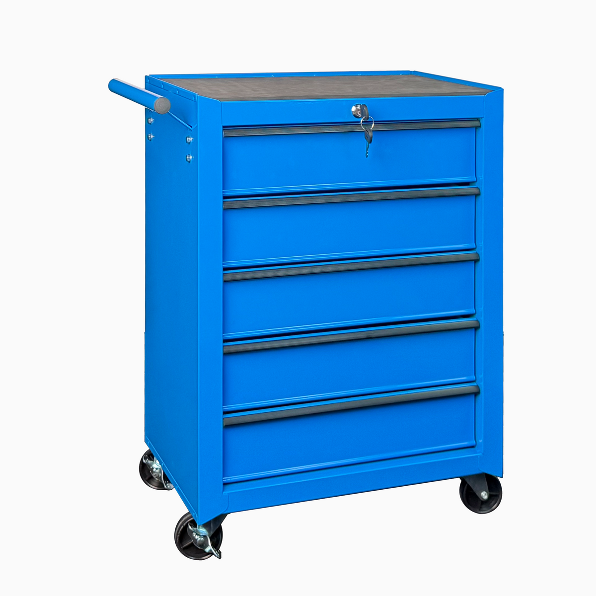 Rolling Metal Tool Chest With 5 Drawers, 20inch 5-Drawer Tool Chest Cabinet With Ball Bearing Drawer Slides - view 10