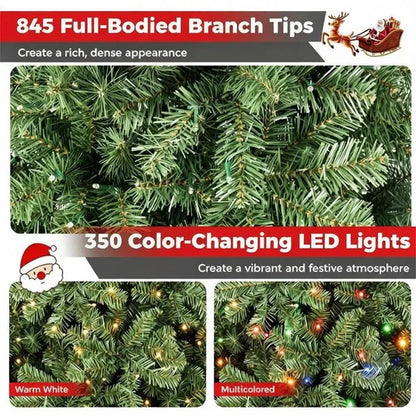 7 FT Pre-Lit Artificial Christmas Tree With 500 Dual Color LED Lights - view 5