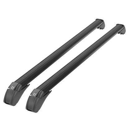 2PCS Universal 110cm/43-inch Car Roof Rack Cross Bar W / Anti-Theft Lock Adjustable Window Frame 2 Versions Random - view 5