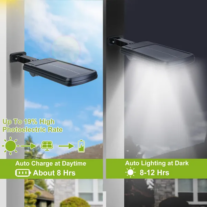 Solar Powered Wall Lights Outdoor Beads Motion Sensor Lamp - view 3