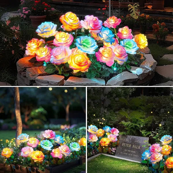 Solar Lights Outdoor Waterproof For Garden Decor, 4 Pack Solar Garden Lights For Outside - view 5